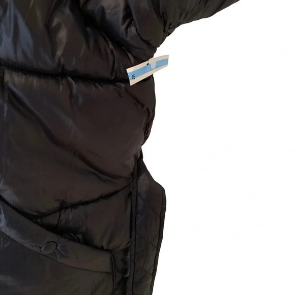 Toboggan Canada Mia Puffer Belted Coat with Removable Hood Black Size XL NWT - Picture 14 of 16